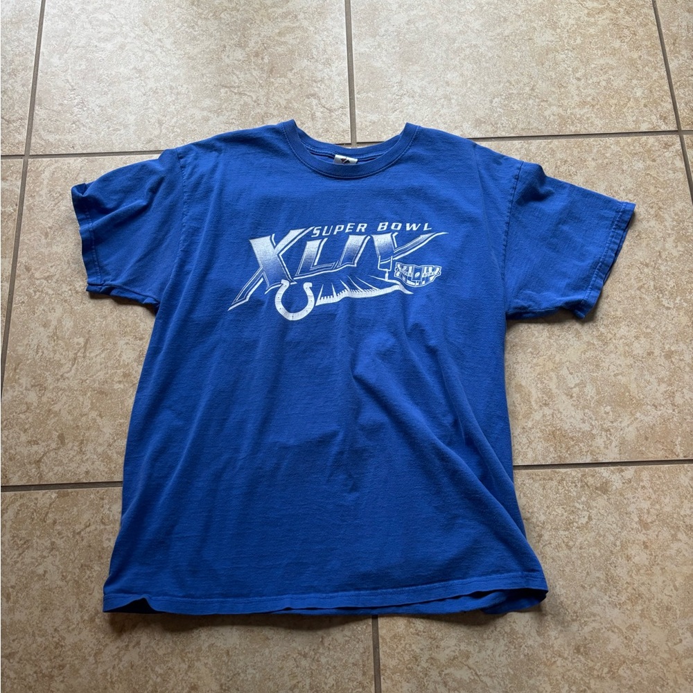 Blue Super Bowl XLVI 2012 Indianapolis Colts T-shirt #NFL #Colts

Men’s xl